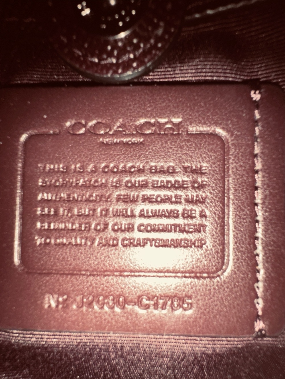 Coach Dark Brown / Mahogany Leather Satchel Top Handle Crossbody Purse NWOT - Picture 5 of 14